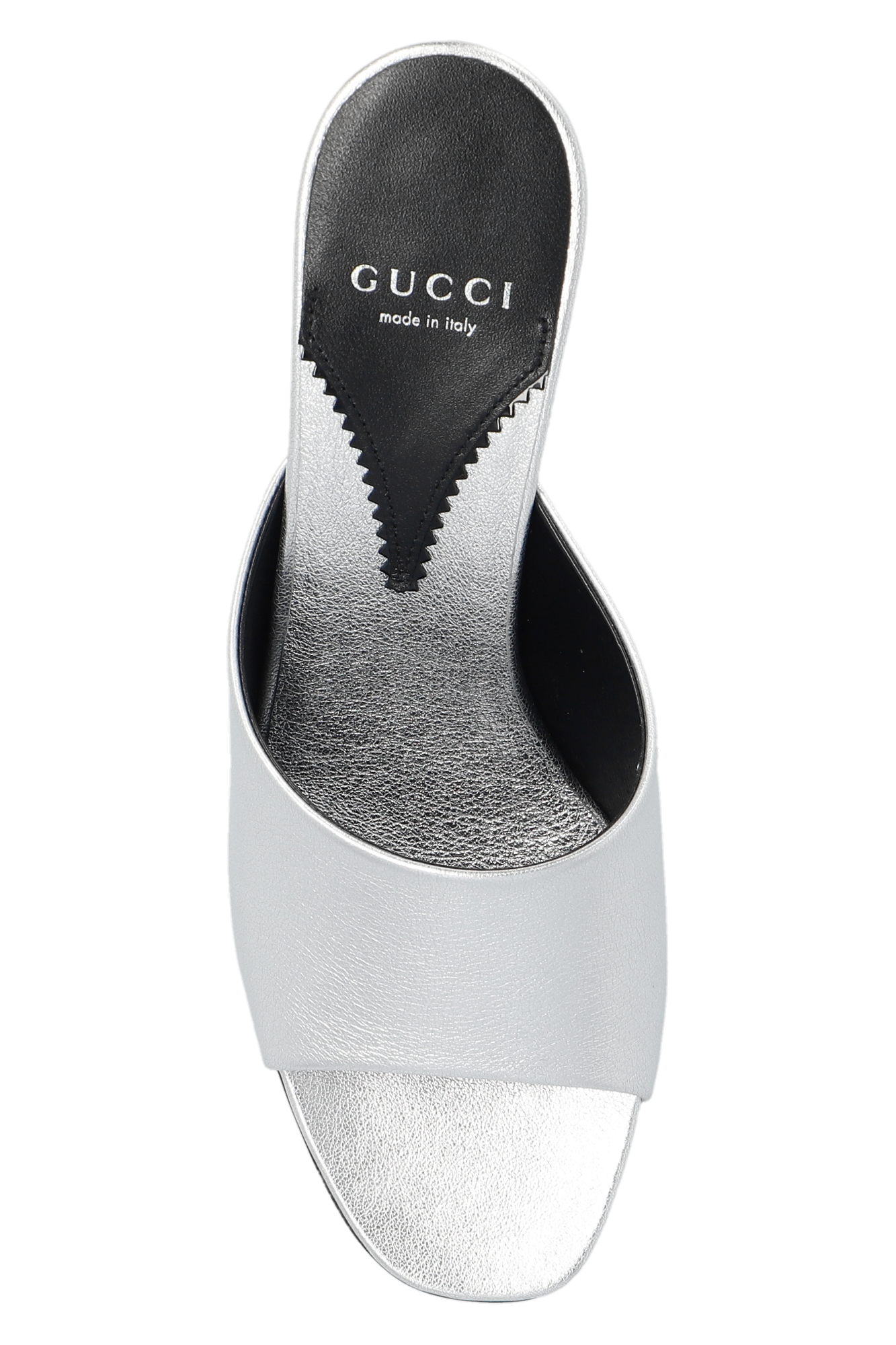 Silver Leather mules Gucci Vitkac Canada